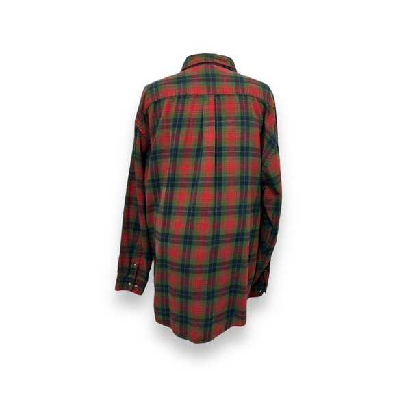 Saddlebred XXL Plaid Button-Down Long-Sleeve Flannel Mens Shirt 100% Cotton - Picture 3 of 8